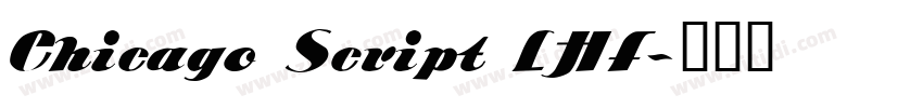 Chicago Script LHF字体转换